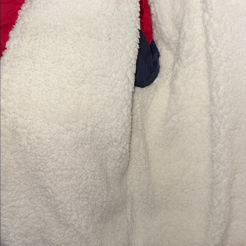 Abercrombie Kids Navy, Red and white Puffer  Jacket w/sherpa lining 15/16 - Picture 10 of 11